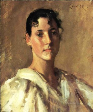 Retrato de una mujer2 William Merritt Chase Pinturas al óleo